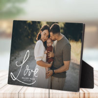 LOVE Modern Elegant Family Photo Keepsake