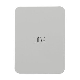 "Love" Modern Flexible Photo Magnet