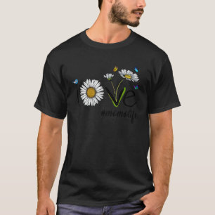 Love Momo Life Daisy Butterfly Mothers Day Birthda T-Shirt
