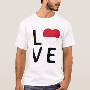 Love - Monaco Flag T-Shirt