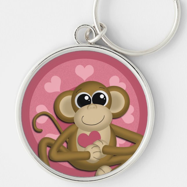 Love Monkey : Premium Keychain (Front)