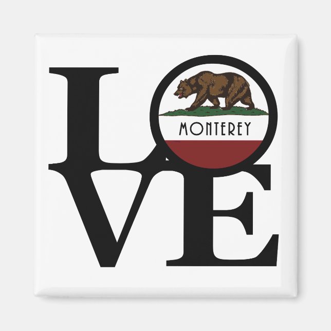 LOVE Monterey California Magnet (Front)