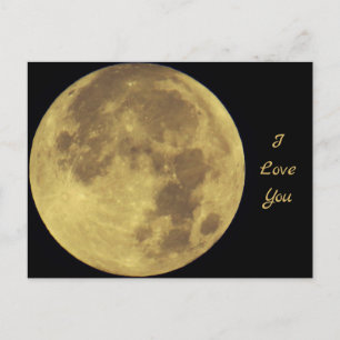Love Moon Postcard