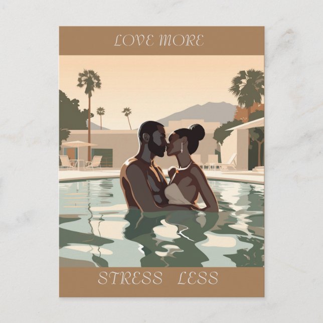 LOVE MORE DESIGN #1 POSTCARD (Front)