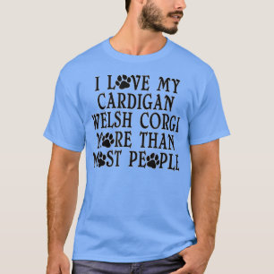 Love More Than Most People A Funny Cardigan Welsh T-Shirt