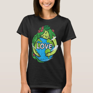 Love Mother Earth Planet Hug Nature Environment Ea T-Shirt