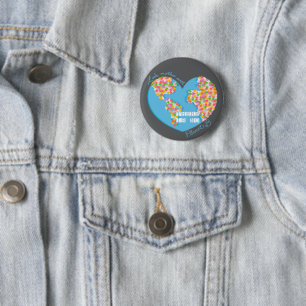 Love Mother Earth There Is No Planet B 6 Cm Round Badge