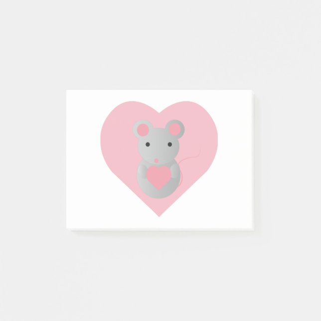 Love Mouse Post-it Notes (Front)