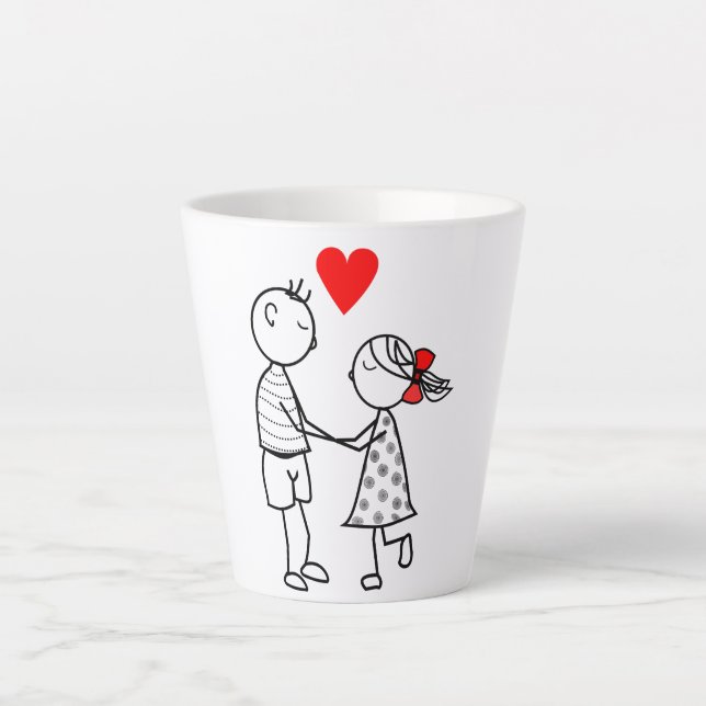 Love Mug with Cute Couple (Front)