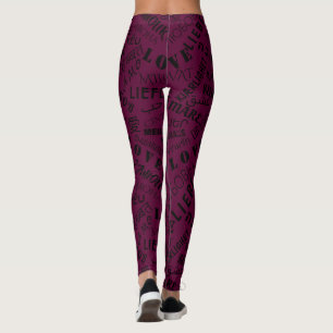 LOVE - Multi Language - Customisable International Leggings