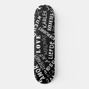 LOVE - Multi Language - Customisable International Skateboard