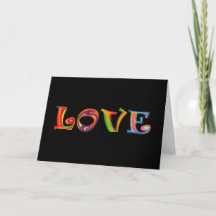 Love Multicolour Greeting card
