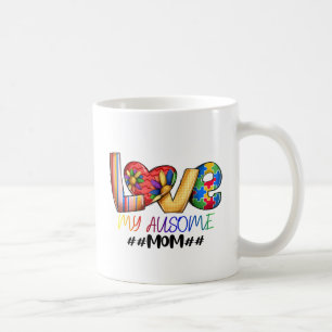 Love Mum Autism Awareness for Proud Moms Coffee Mug