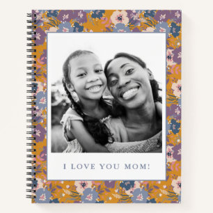 Love Mum Floral Photo Mother's Day Writing Notebook