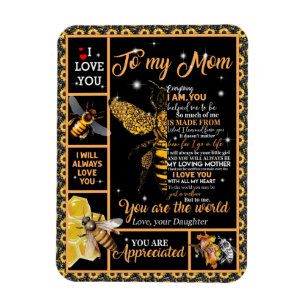 Love Mum   Letter To My Mum You Are The World Magnet