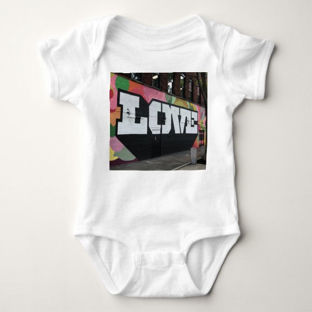 Love Mural Baby Bodysuit (Front)