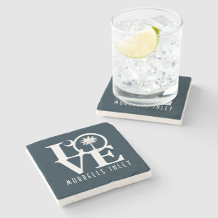 LOVE Murrells Inlet South Carolina Stone Coaster