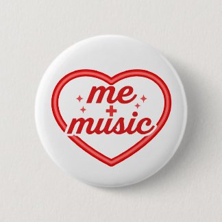 Love Music 6 Cm Round Badge