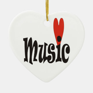 Love Music All-Over-Print T-Shirt Ceramic Tree Decoration