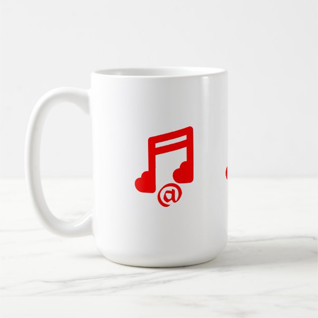 @ love music coffee mug (Left)