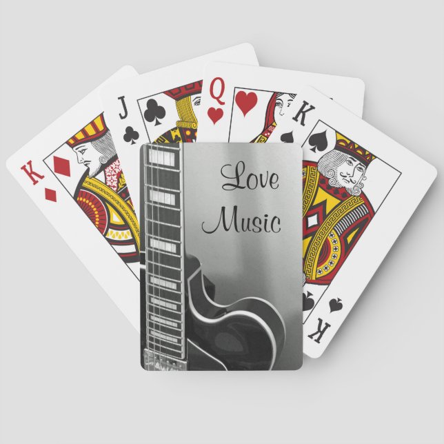 Love Music Playing Cards (Back)