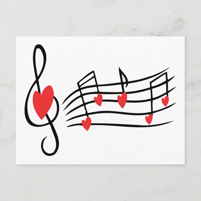Love Music Postcard (Front)