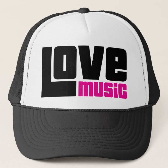 Love Music Trucker Hat (Front)