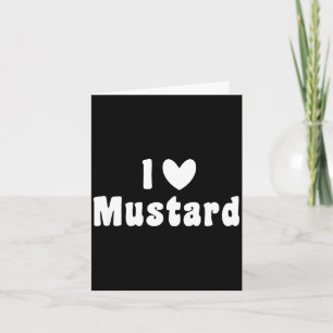 Love mustard bottle summer barbeque funny card