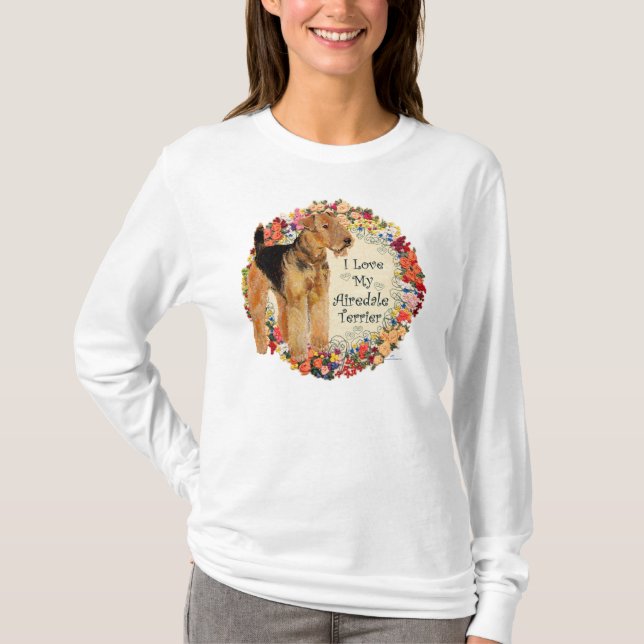 Love My Airedale T-Shirt (Front)