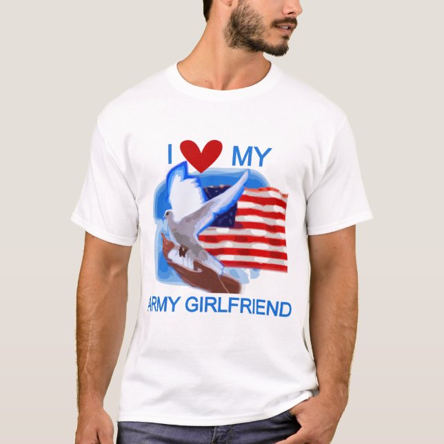 Love My Army Girlfriend T-shirts and Gifts (Front)