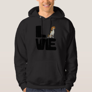 Love My Beagle Dog Hoodie