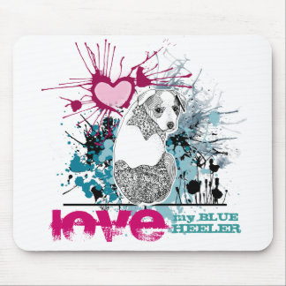 Love My Blue Heeler Mouse Pad
