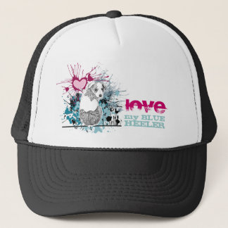 Love My Blue Heeler Trucker Hat