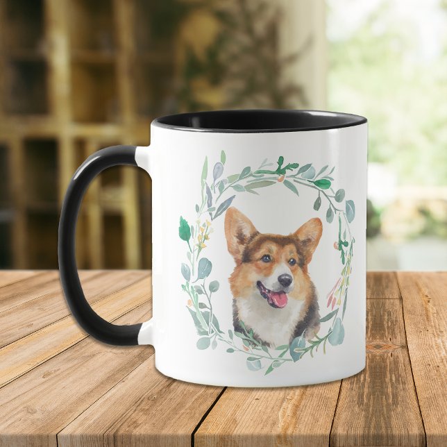 Love My Cardigan Corgi Wreath Mug (Creator Uploaded)