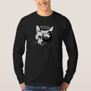 Love My Cat Cute Angel Halo Kitty T-Shirt