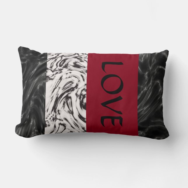 Love My Cat Reversible Lumbar Pillow (Front)