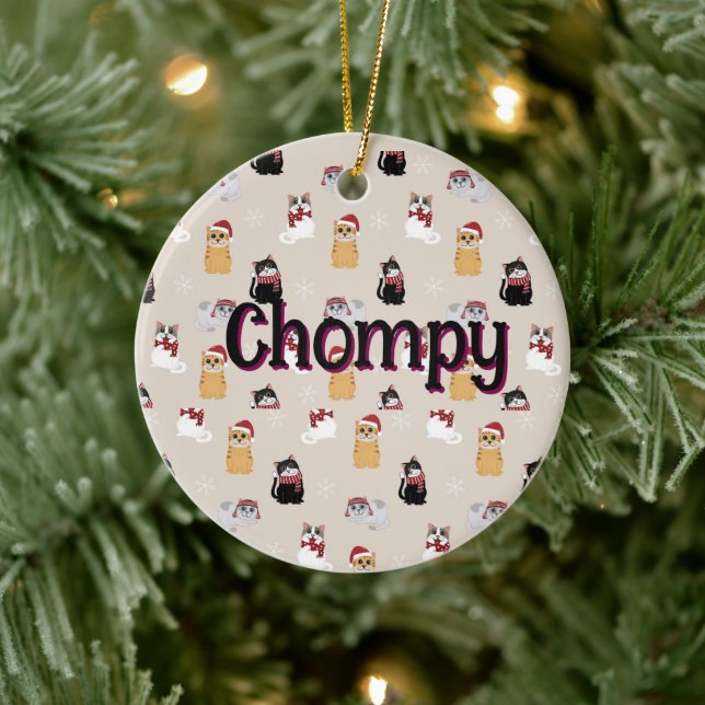 Love my cats ceramic tree decoration (Tree)