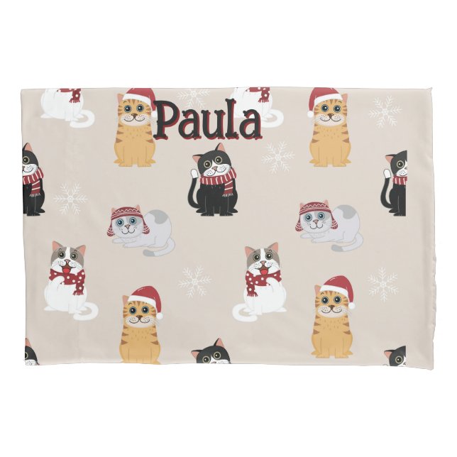 Love my cats pillowcase (Front)