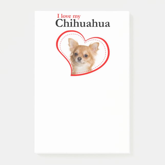 Love My Chihuahua Post-It Notes (Front)