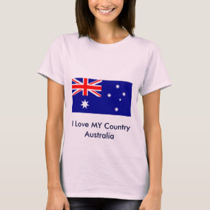 Love MY Country Australia Flag jGibney The MUSEUM T-Shirt