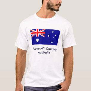Love MY Country Australia Flag jGibney The MUSEUM T-Shirt