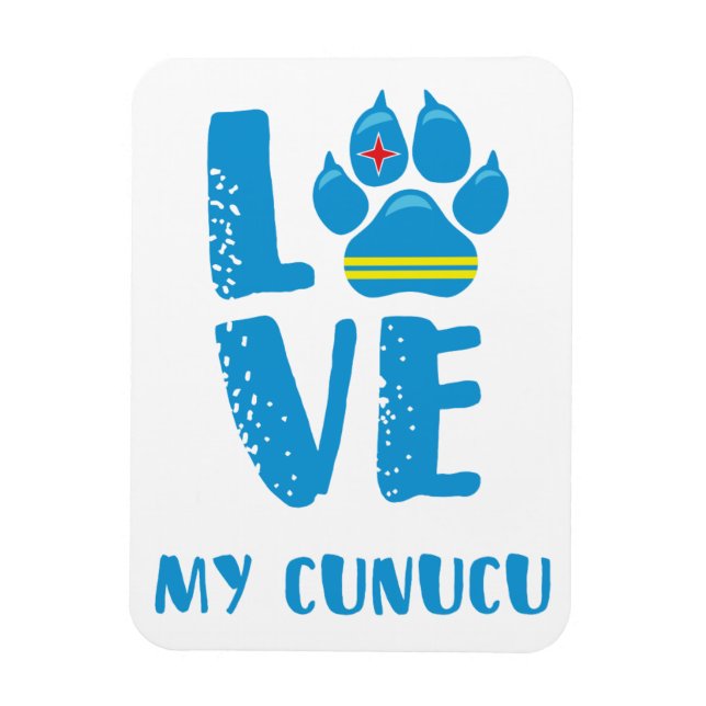 LOVE MY CUNUCU (Blue letters) - Magnet (Vertical)