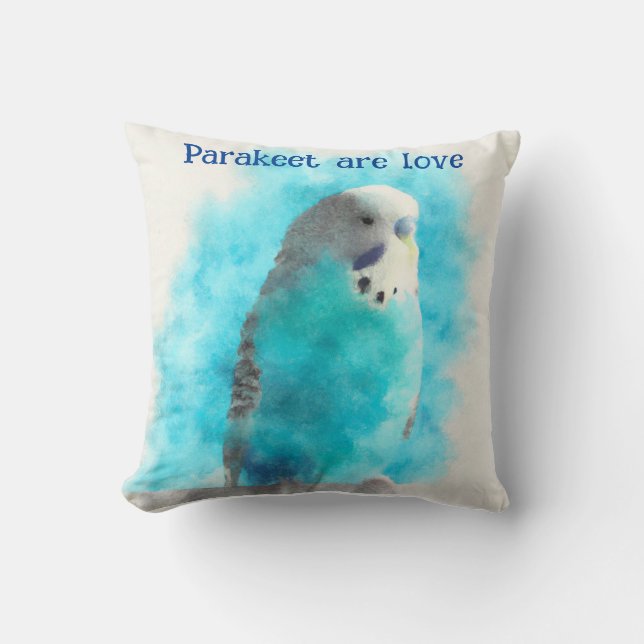 Love my cute Parakeet   Cushion (Front)