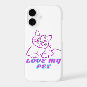 LOVE MY CUTE PINK PET CAT
