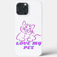 LOVE MY CUTE PINK PET CAT