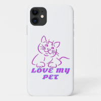 LOVE MY CUTE PINK PET CAT