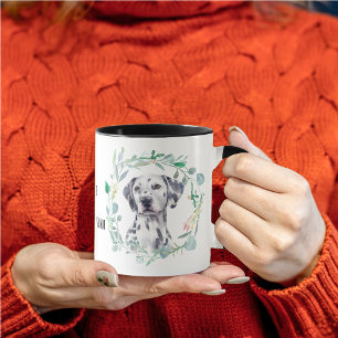 Love My Dalmatian Wreath Coffee Mug