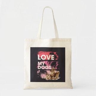 LOVE MY DOGS TOTE BAG