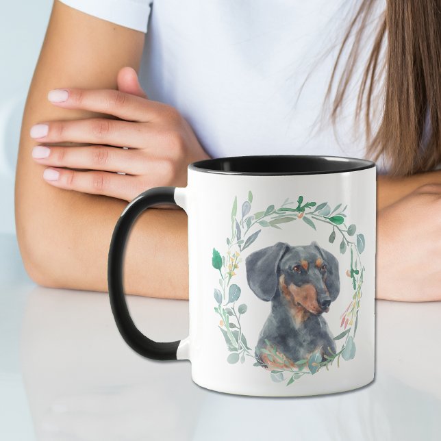 Love My Doxie Wreath Coffee Mug (Creator Uploaded)