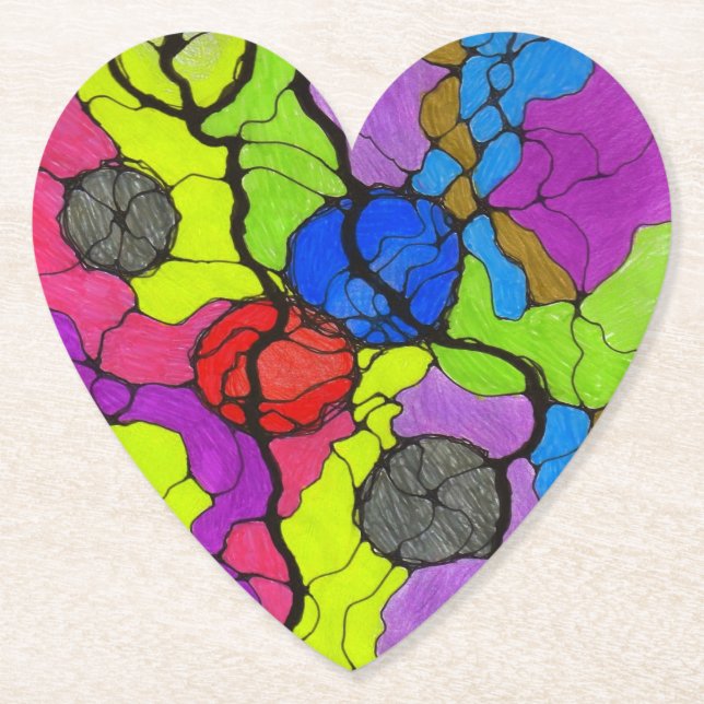 Love my drink paper coaster (Front)